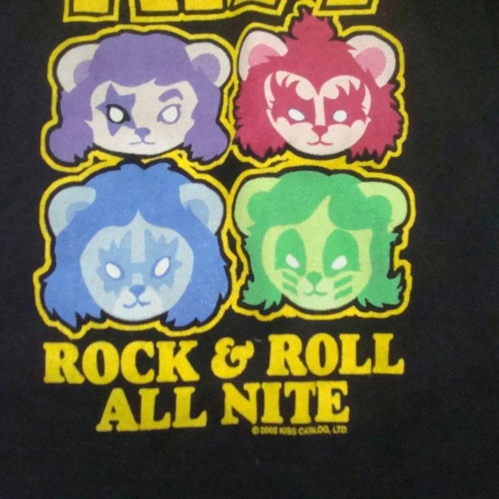 KISS ROCK N ROLL 2T SHIRT KIDS VINTAGE‎ 00S Y2K W2